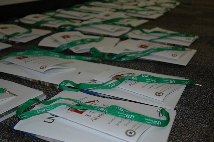 Image of folders laid out on floor